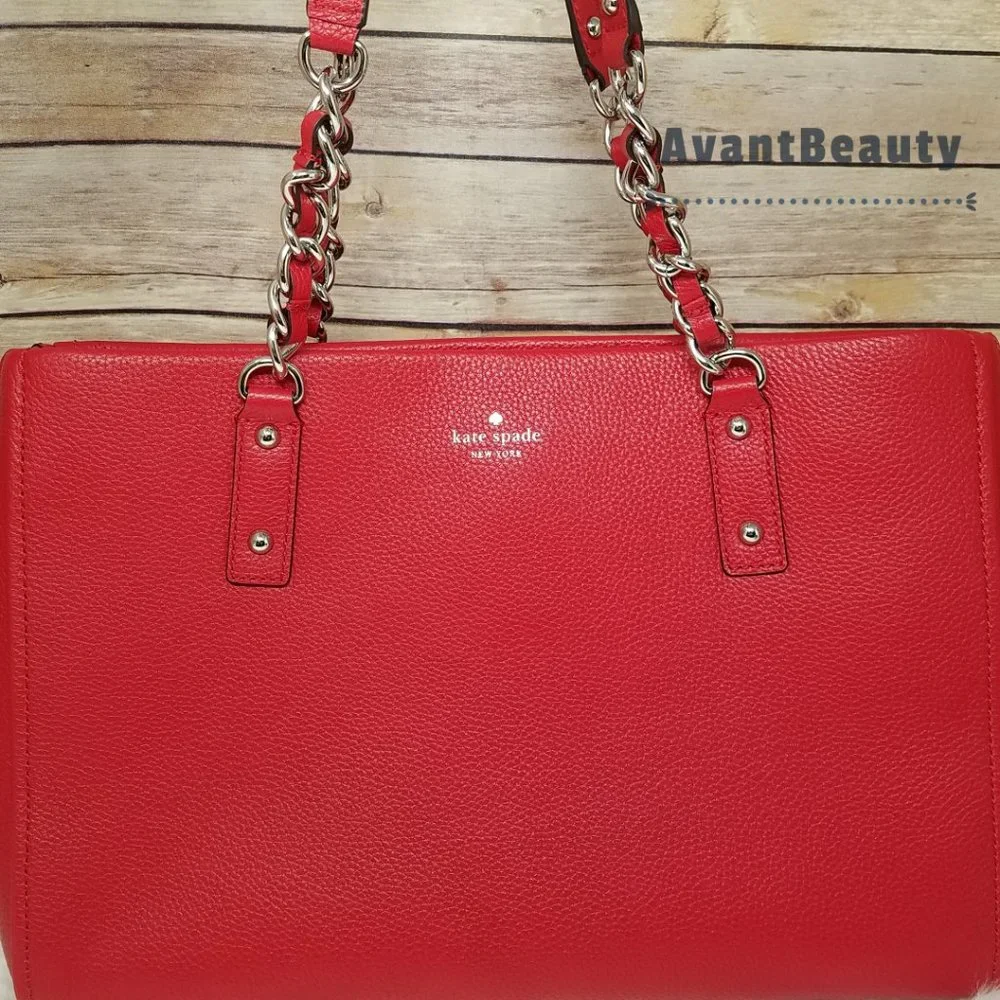Kate Spade Andee Cobble Hill Hot Chili Tote Bag